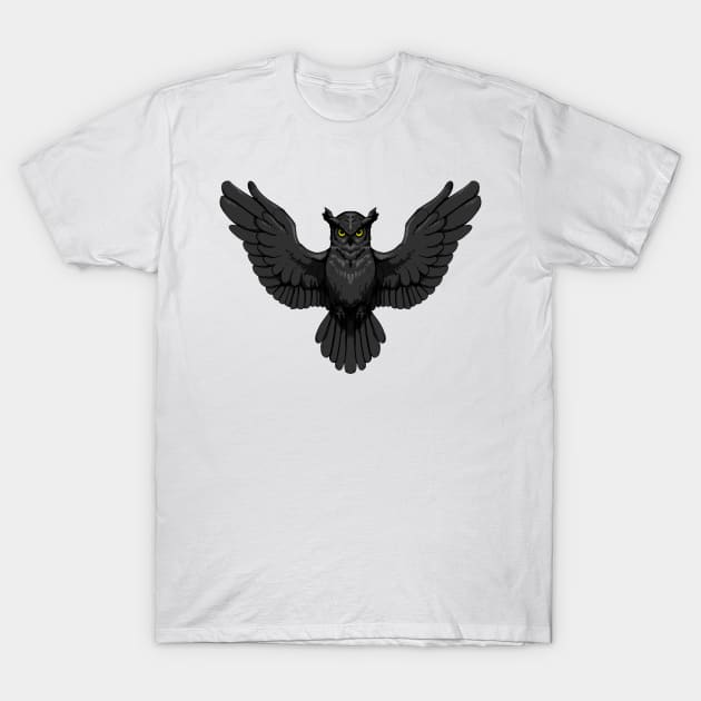 Owl Flight T-Shirt by joetachi